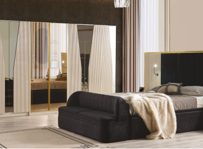 Schlafzimmer Set Komplettes Zimmer Holz Bett Nachttische Möbel Schrank 5tlg.